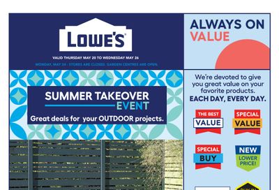 Lowe's Flyer May 20 to 26