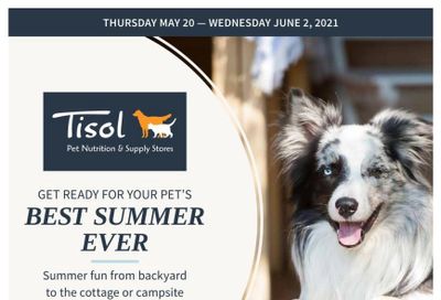 Tisol Pet Nutrition & Supply Stores Flyer May 20 to June 2