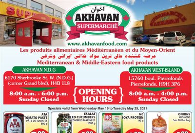Akhavan Supermarche Flyer May 19 to 25