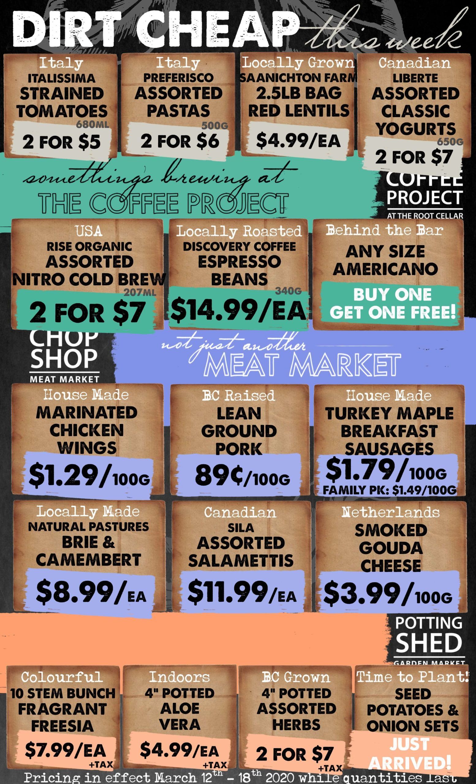 The Root Cellar Flyer March 12 to 18
