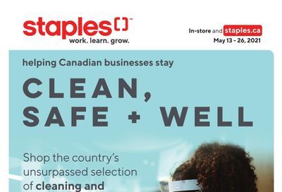 Staples Clean, Safe and Well Flyer May 13 to 26