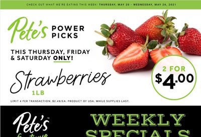 Pete's Fine Foods Flyer May 20 to 26