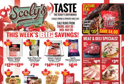 Scoly's Hometown Market Flyer May 20 to 26