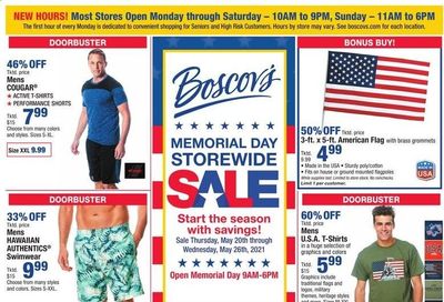 Boscov's (CT, DE, MD, NJ, NY, PA) Weekly Ad Flyer May 20 to May 26