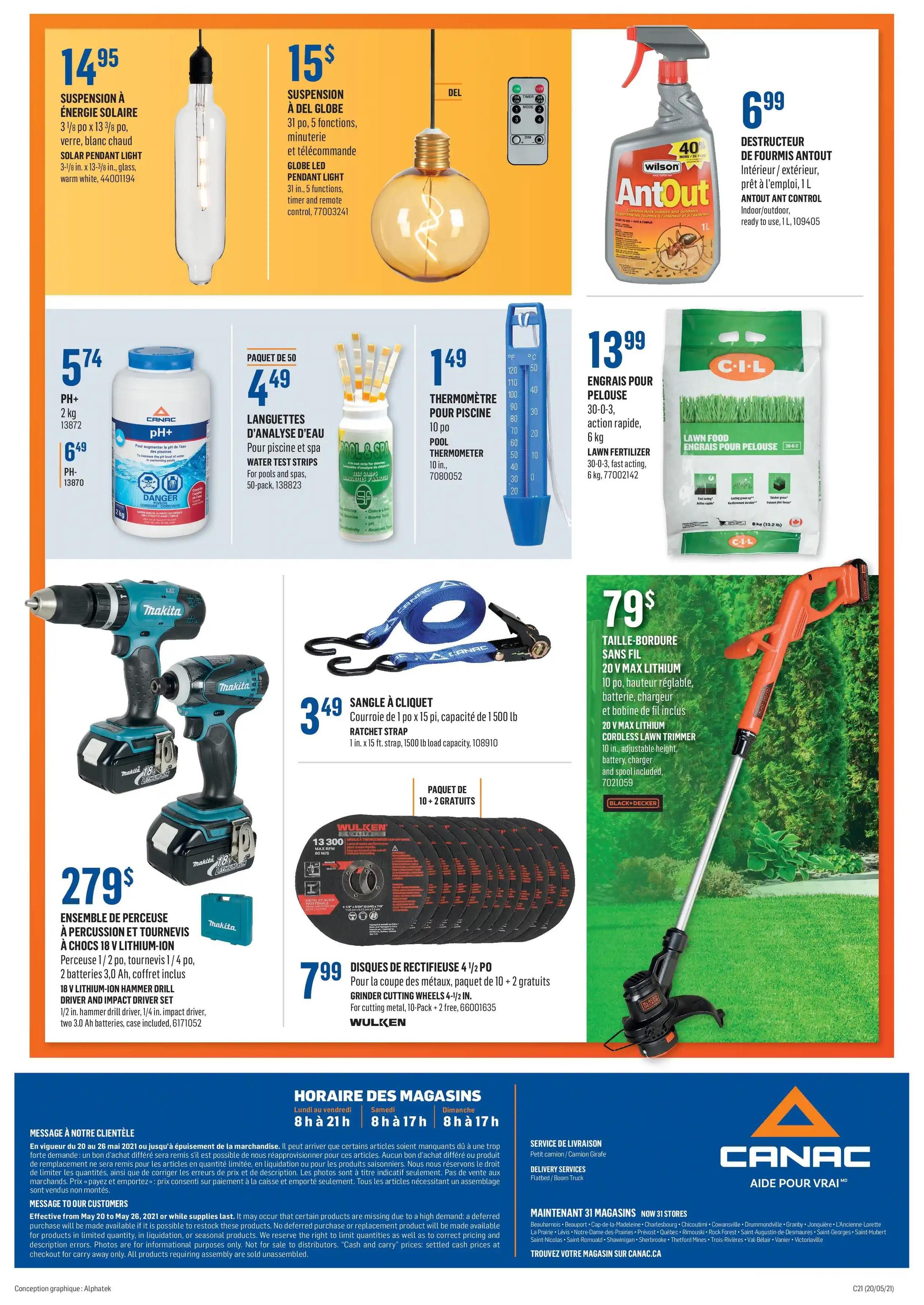 Canac Flyer May 20 to 26