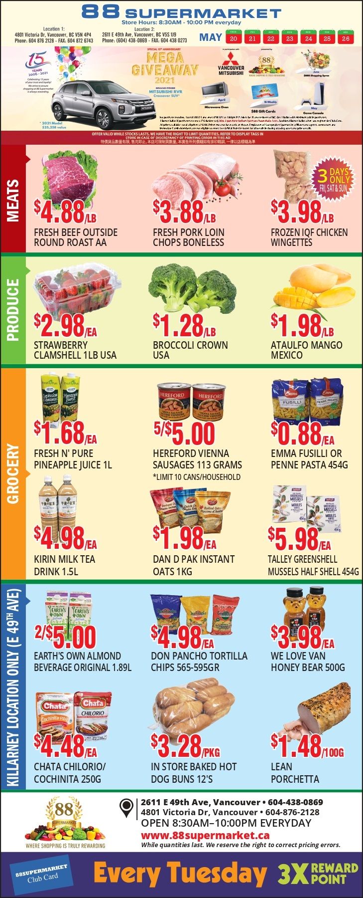 88 Supermarket Flyer May 20 to 26