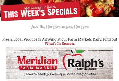 Meridian Farm Market Flyer May 20 to 26