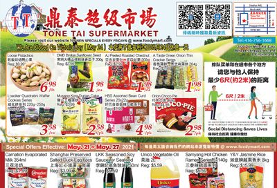 Tone Tai Supermarket Flyer May 21 to 27