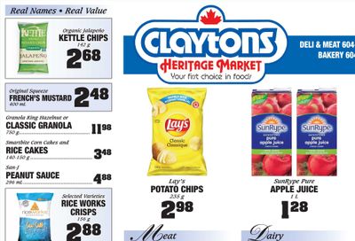 Claytons Heritage Market Flyer May 21 to 27
