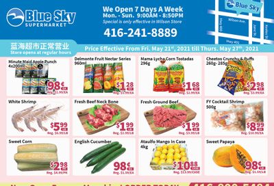 Blue Sky Supermarket (North York) Flyer May 21 to 27