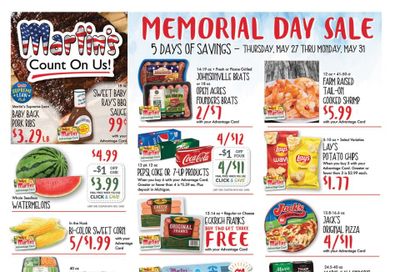 Martin’s (IN, MI) Weekly Ad Flyer May 27 to May 31