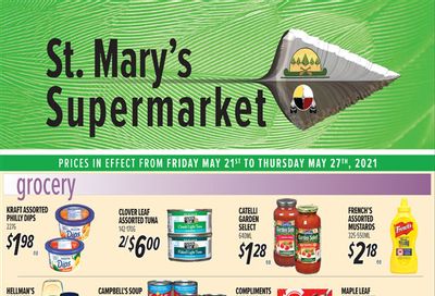 St. Mary's Supermarket Flyer May 21 to 27