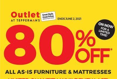 Outlet at Tepperman's Flyer May 21 to 27