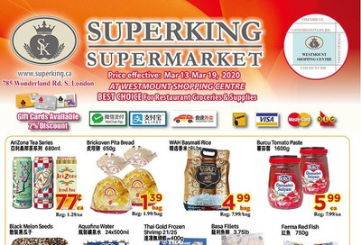 Superking Supermarket (London) Flyer March 13 to 19