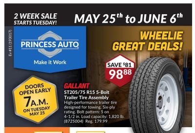 Princess Auto Flyer May 25 to June 6