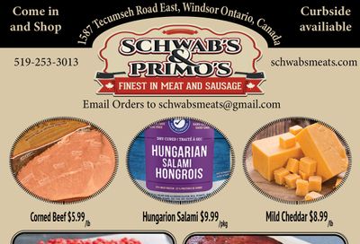 Schwab's & Primo's Flyer May 25 to 29