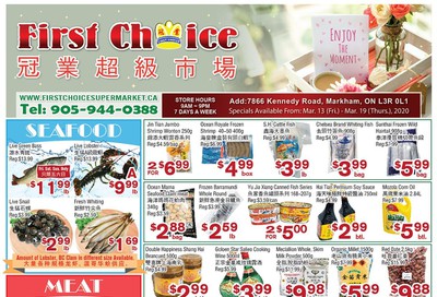 First Choice Supermarket Flyer March 13 to 19