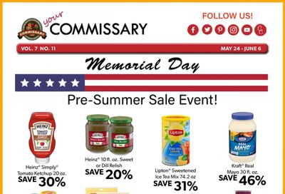 Commissary Weekly Ad Flyer May 24 to June 6