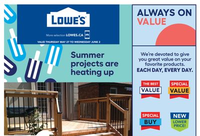 Lowe's Flyer May 27 to June 2