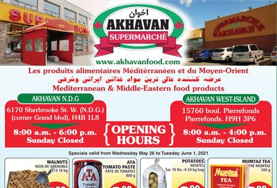 Akhavan Supermarche Flyer May 26 to June 1
