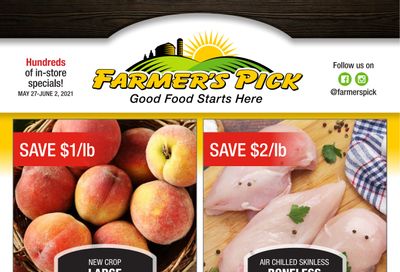 Farmer's Pick Flyer May 27 to June 2