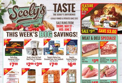 Scoly's Hometown Market Flyer May 27 to June 2