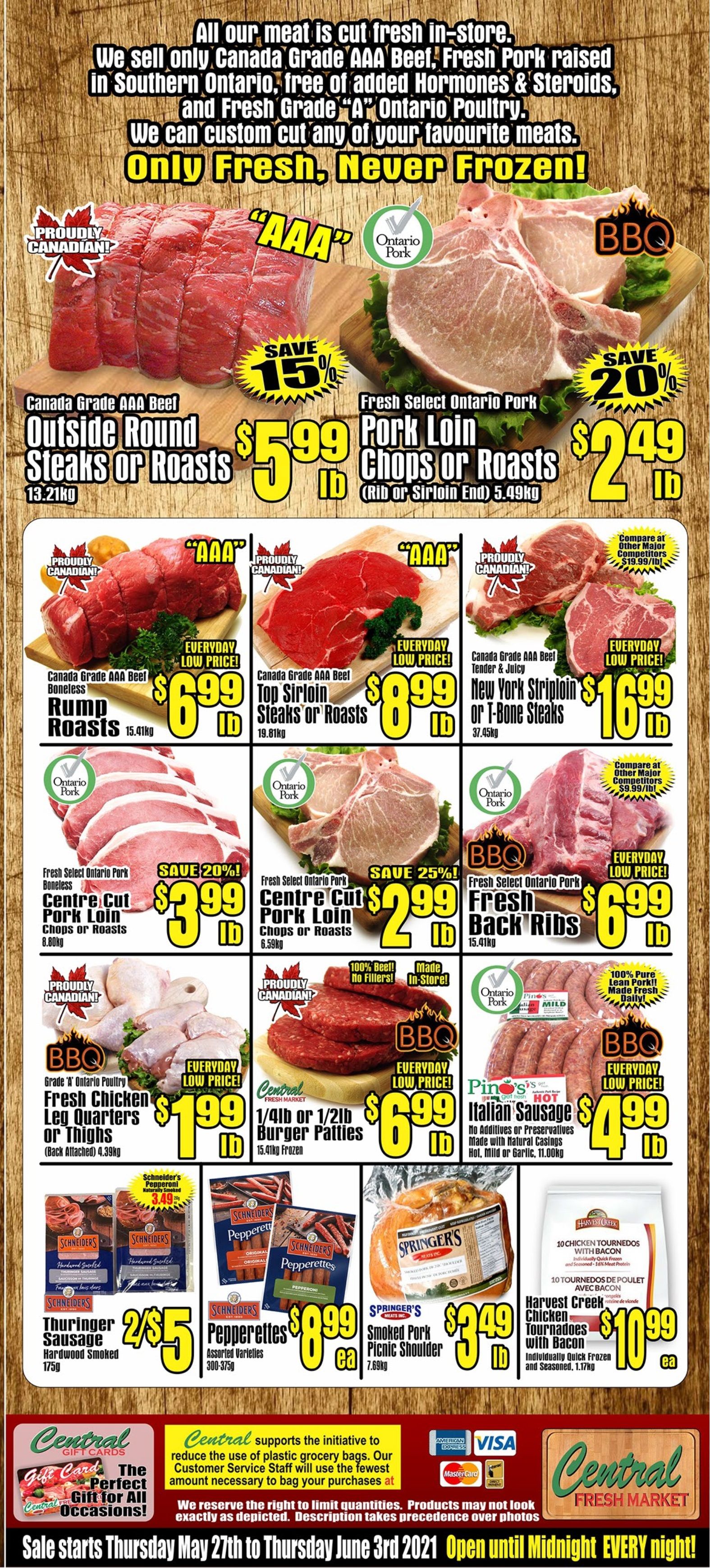 Central Fresh Market Flyer May 27 to June 3