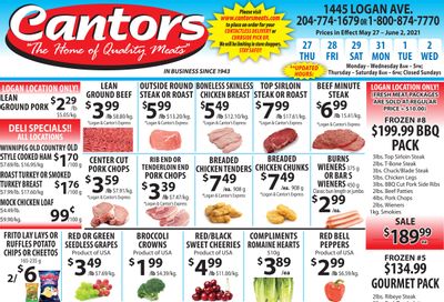 Cantor's Meats Flyer May 27 to June 2