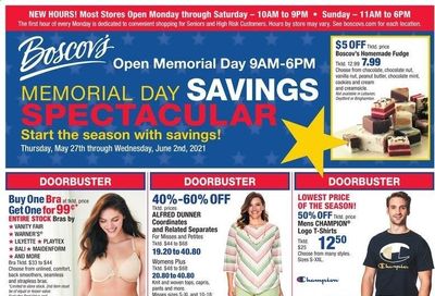 Boscov's (CT, DE, MD, NJ, NY, PA) Weekly Ad Flyer May 27 to June 2