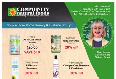 Community Natural Foods Flyer May 27 to June 2