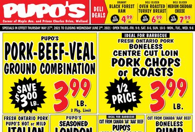 Pupo's Food Market Flyer May 27 to June 2