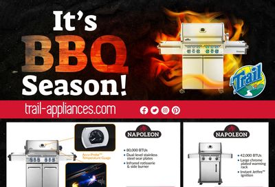 Trail Appliances (AB & SK) It's BBQ Season! Flyer May 27 to June 20
