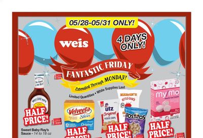 Weis (MD, NY, PA) Weekly Ad Flyer May 28 to May 31