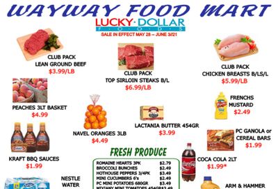 WayWay Food Mart Flyer May 28 to June 3