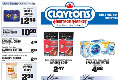 Claytons Heritage Market Flyer May 28 to June 3