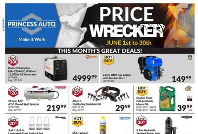 Princess Auto Price Wrecker Flyer June 1 to 30