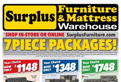 Surplus Furniture & Mattress Warehouse (Winnipeg) Flyer May 31 to June 13