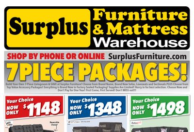 Surplus Furniture & Mattress Warehouse (Thunder Bay) Flyer May 31 to June 13