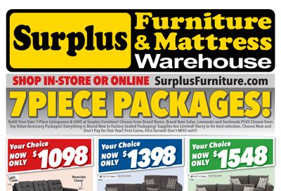 Surplus Furniture & Mattress Warehouse (Saint John) Flyer May 31 to June 13