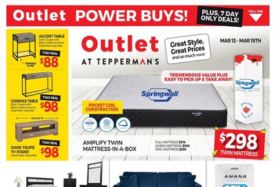 Outlet at Tepperman's Flyer March 13 to 19