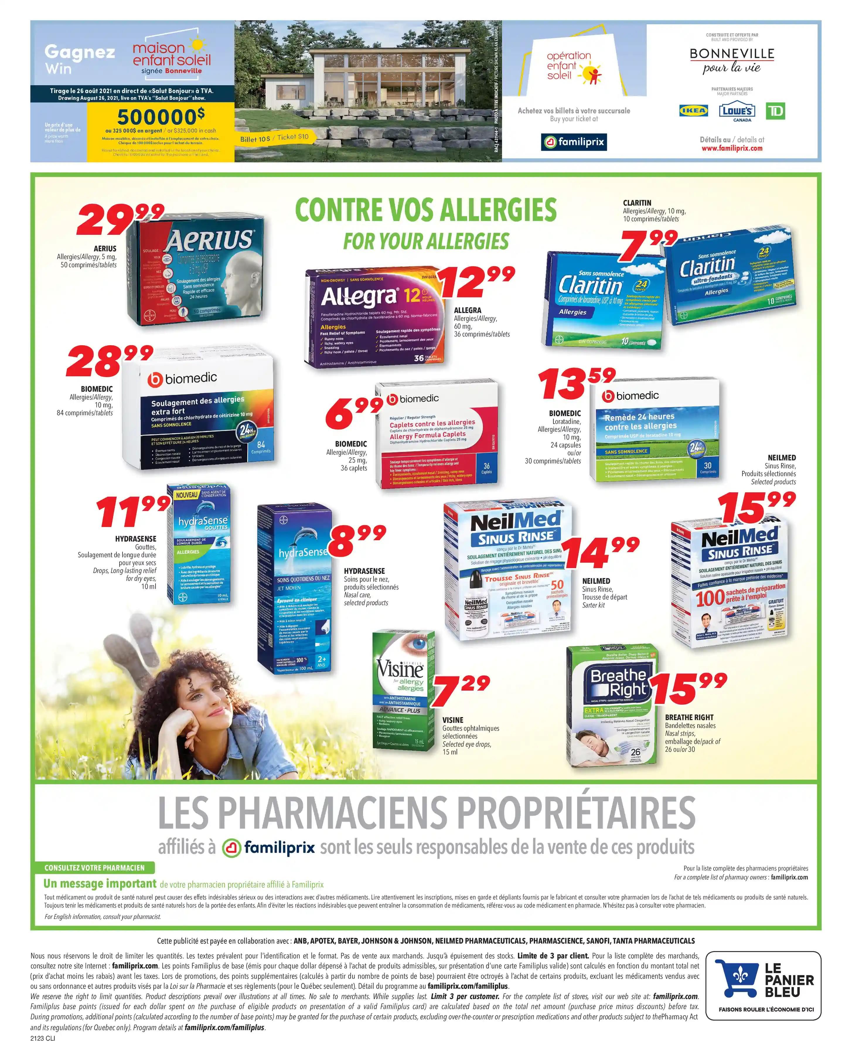Familiprix Clinique Flyer June 3 to 9
