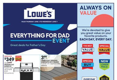 Lowe's Flyer June 3 to 9