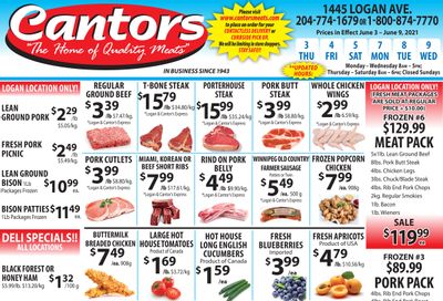 Cantor's Meats Flyer June 3 to 9