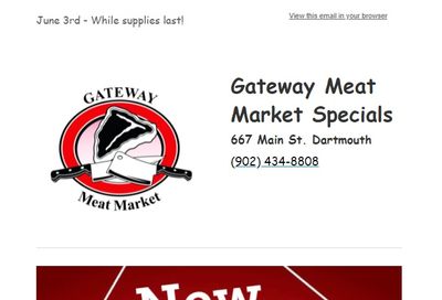 Gateway Meat Market Flyer June 3 to 9