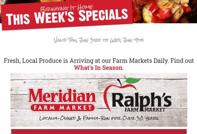 Meridian Farm Market Flyer June 3 to 9