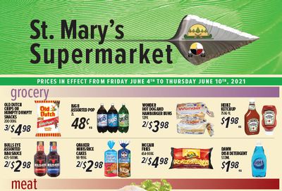 St. Mary's Supermarket Flyer June 4 to 10