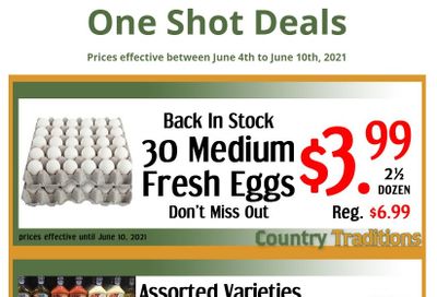 Country Traditions One-Shot Deals Flyer June 4 to 10