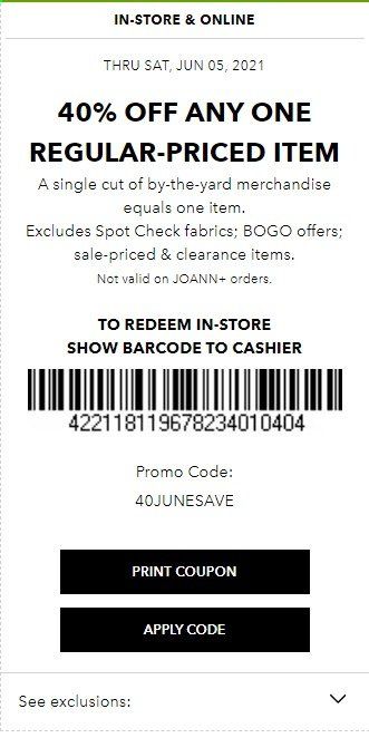 JOANN Weekly Ad Flyer June 5 to June 5