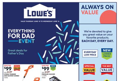 Lowe's Flyer June 10 to 16