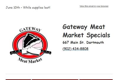Gateway Meat Market Flyer June 10 to 16
